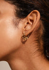 Pilgrim Ecstatic Huggies Crystal Hoop Earrings, Gold