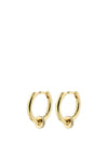 Pilgrim Ecstatic Huggies Crystal Hoop Earrings, Gold