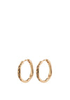 Pilgrim Edurne Crystal Hoop Earrings, Rose Gold