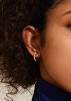 Pilgrim Ekta Huggie Hoop Earrings, Rose Gold