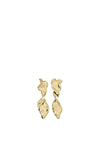 Pilgrim Compass Decorative Earrings, Gold