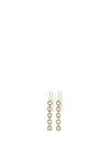 Pilgrim Tessa Crystal Drop Earrings, Gold