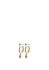 Pilgrim Sylvia Crystal Stud & Hoop Set, Gold