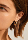 Pilgrim Hopeful Chunky Huggie Hoop Earrings, Gold