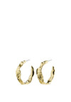 Pilgrim Diana Organic Hoop Earrings, Gold