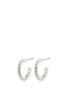 Pilgrim Ekta Pearl Huggie Hoop Earrings, Silver