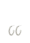 Pilgrim Eira Chain Hoop Earrings, Silver
