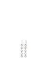 Pilgrim Tessa Crystal Drop Earrings, Silver