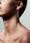Pilgrim Tessa Crystal Drop Earrings, Silver