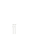 Pilgrim Rebecca Crystal Stud & Semi Hoop Set, Silver