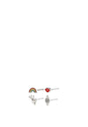 Pilgrim Nicole Colour Stud Earrings, Silver