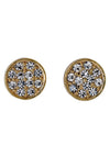 Pilgrim Grace Crystal Studded Earrings, Gold