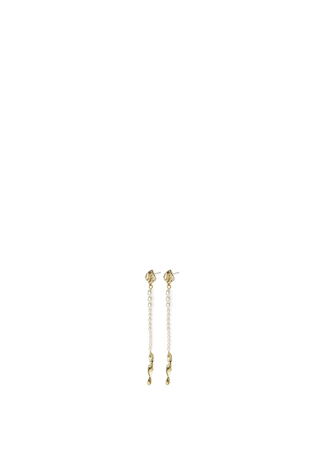 Pilgrim Simplicity Pearl Drop Earrings, Gold