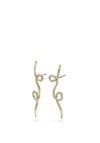 Pilgrim Ebba Crystal Abstract Earrings, Gold