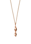 Pilgrim Elaine Twisting Pendant Necklace, Rose Gold