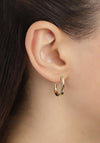 Pilgrim Fae Twist Hoop Earrings, Gold