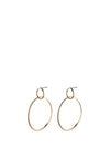 Pilgrim Fire Linking Crystal Hoop Earrings, Gold