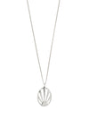 Pilgrim Fire Sun Motif Pendant Necklace, Silver