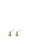 Pilgrim Gala Double Sphere Earrings, Gold