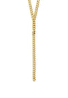Pilgrim Courageous Curb Chain Y-Necklace, Gold
