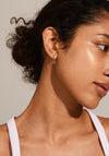 Pilgrim Elise Oval Link Crystal Earrings, Gold