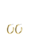 Pilgrim Amina Medium Hoop Earrings, Gold