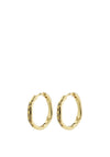 Pilgrim Edurne Crystal Hoop Earrings, Gold