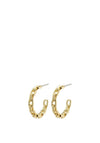 Pilgrim Eira Cable Chain Hoop Earrings, Gold