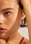 Pilgrim Diana Organic Hoop Earrings, Silver