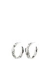Pilgrim Diana Organic Hoop Earrings, Silver