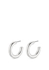 Pilgrim Maddie Medium Hoop Earrings, Silver