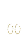 Pilgrim Naja Twisted Medium Hoop Earrings, Gold