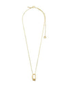 Pilgrim Ecstatic Crystal Pendant Necklace, Gold