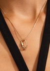 Pilgrim Ecstatic Crystal Pendant Necklace, Gold