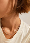 Pilgrim Thankful Delicate Bead Necklace, Light Purple