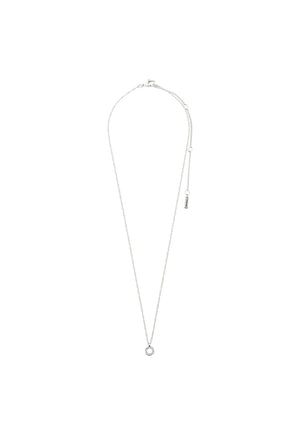 Pilgrim Tessa Crystal Ring Necklace, Silver