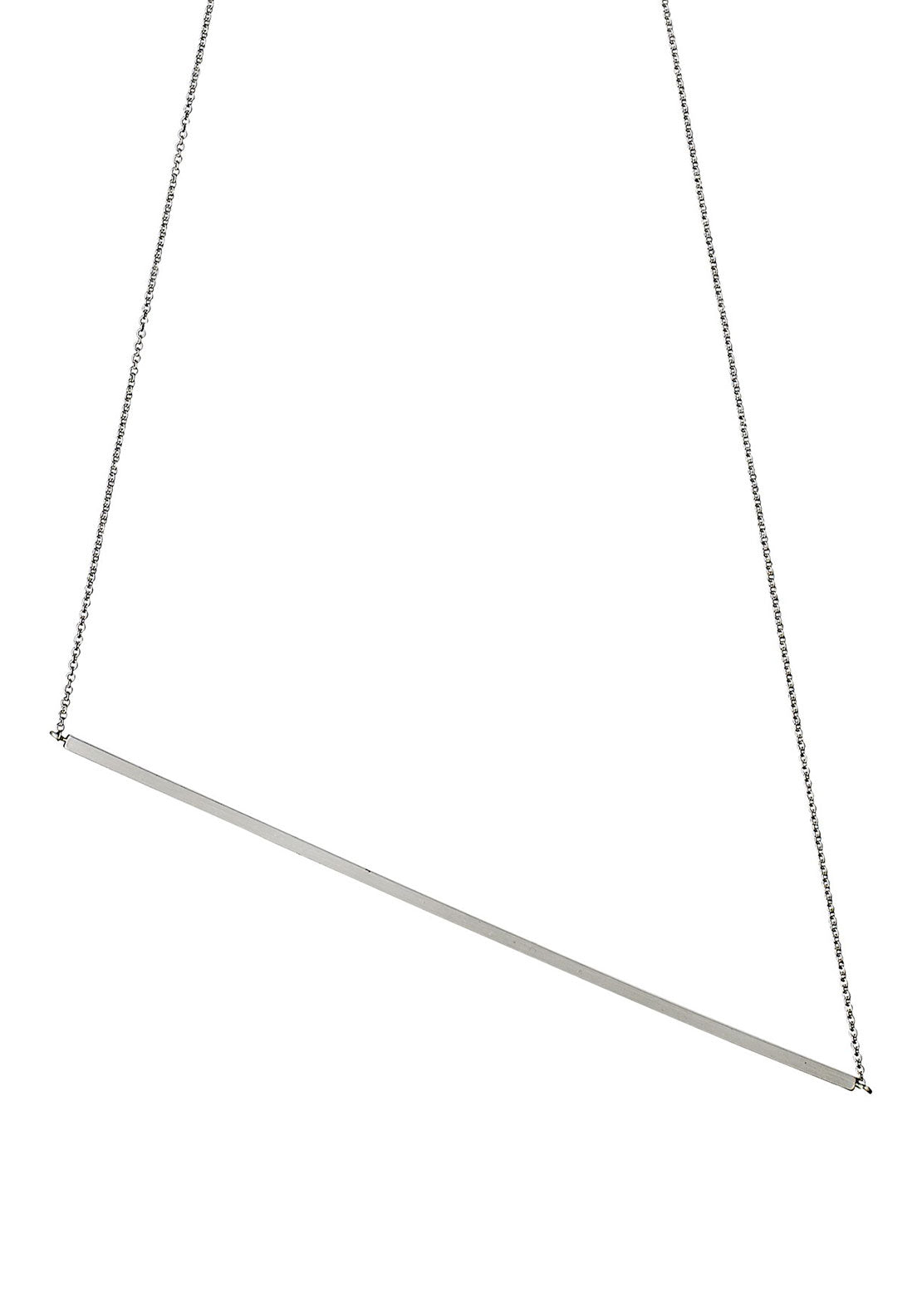 Pilgrim Fragile-Bar Necklace, Silver Plated