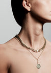 Pilgrim Compass 2 in 1 Necklace, Gold