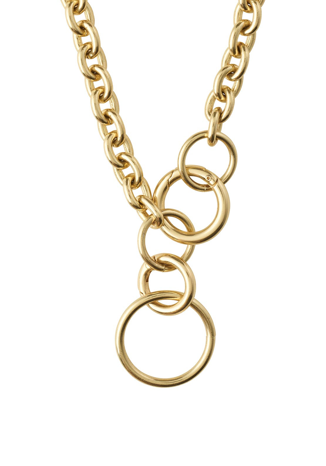 Pilgrim Heritage Large Link Necklace, Gold