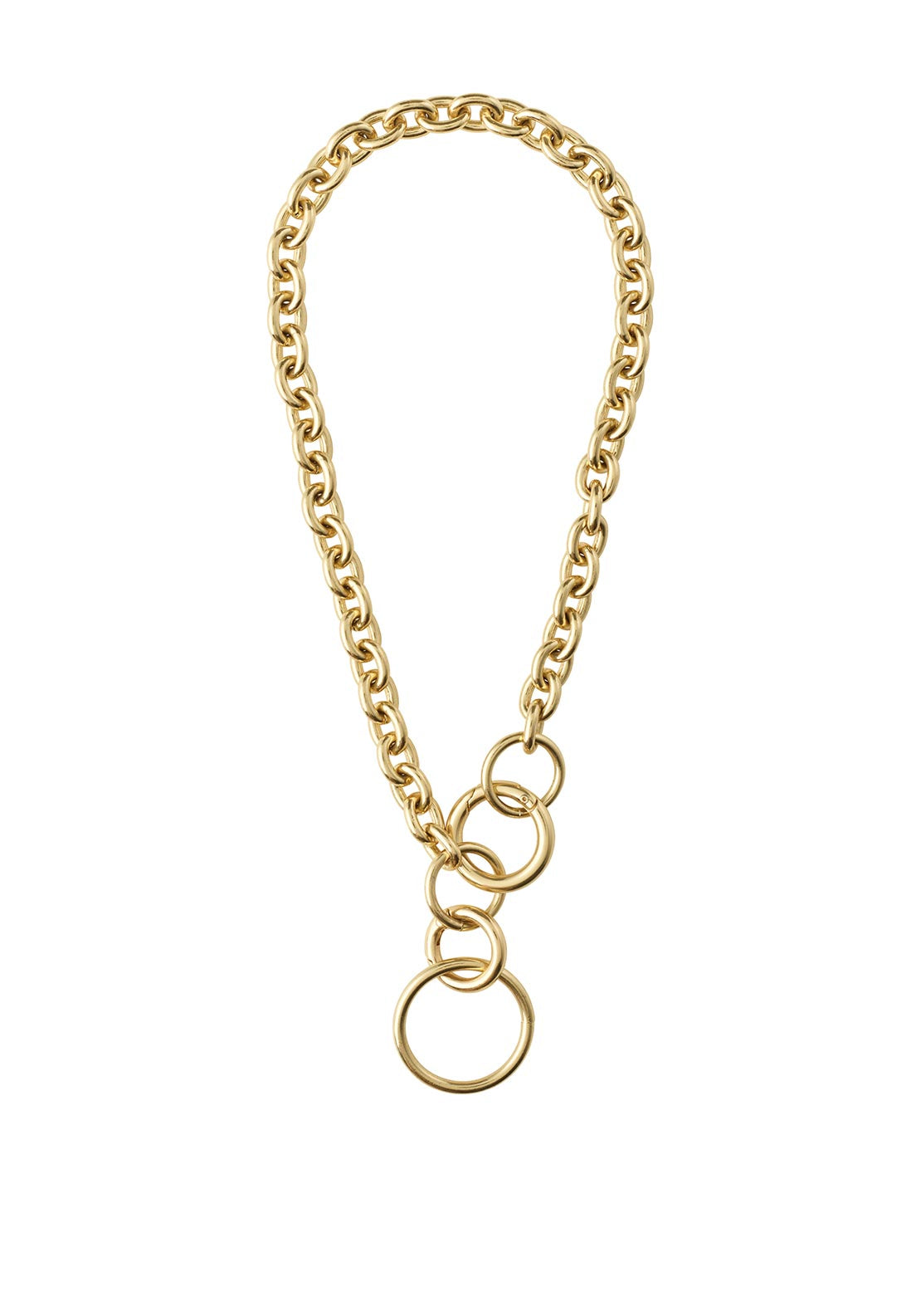 Pilgrim Heritage Large Link Necklace, Gold
