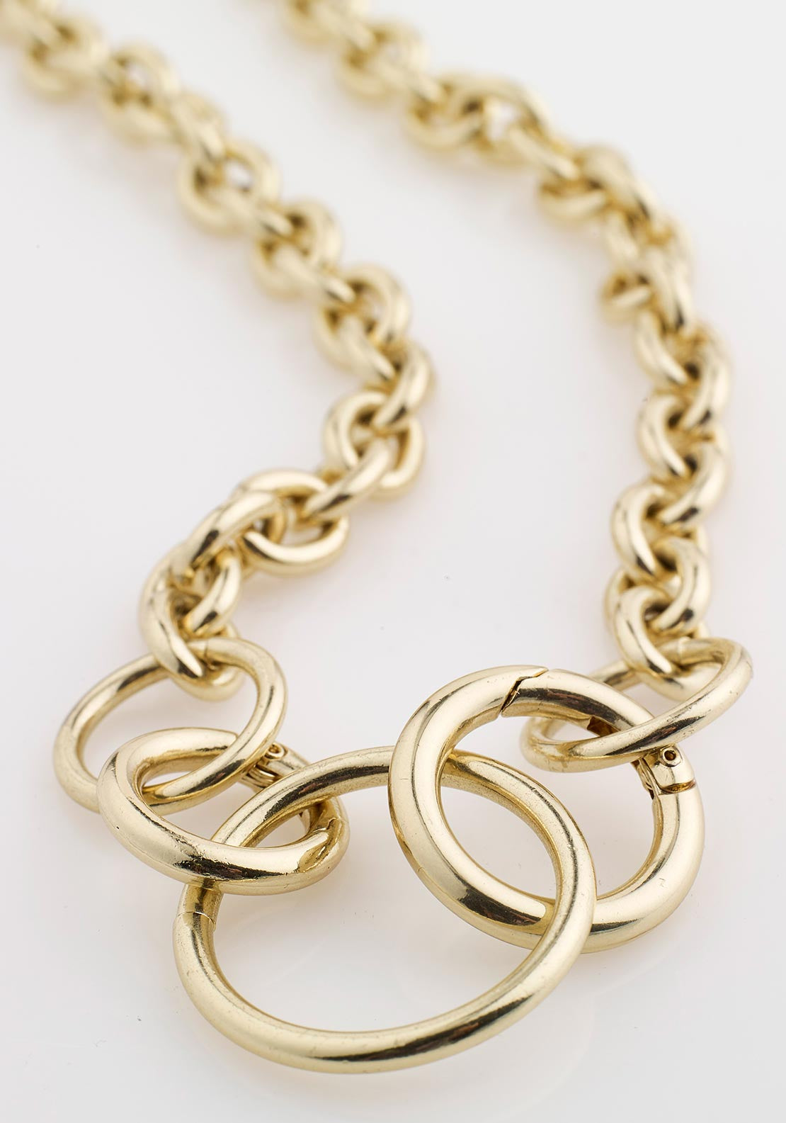 Pilgrim Heritage Large Link Necklace, Gold