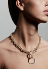 Pilgrim Heritage Large Link Necklace, Gold
