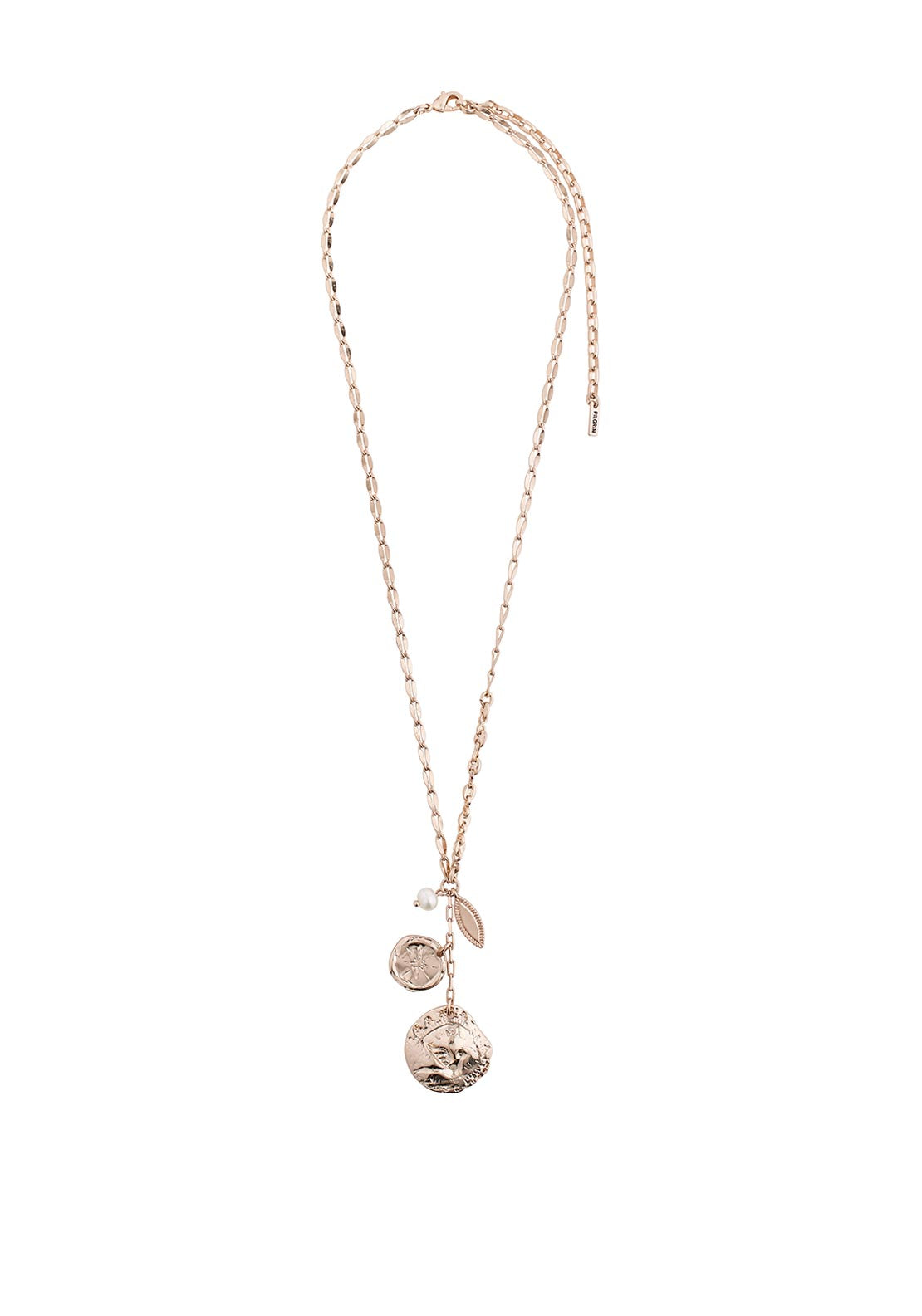 Pilgrim Posey Charmed Necklace, Rose Gold