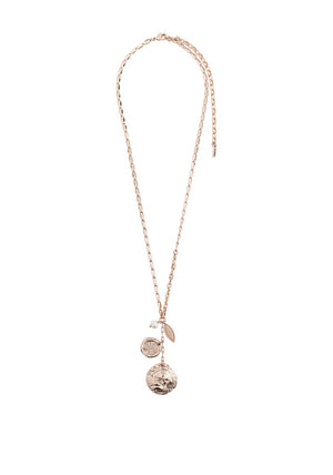Pilgrim Posey Charmed Necklace, Rose Gold