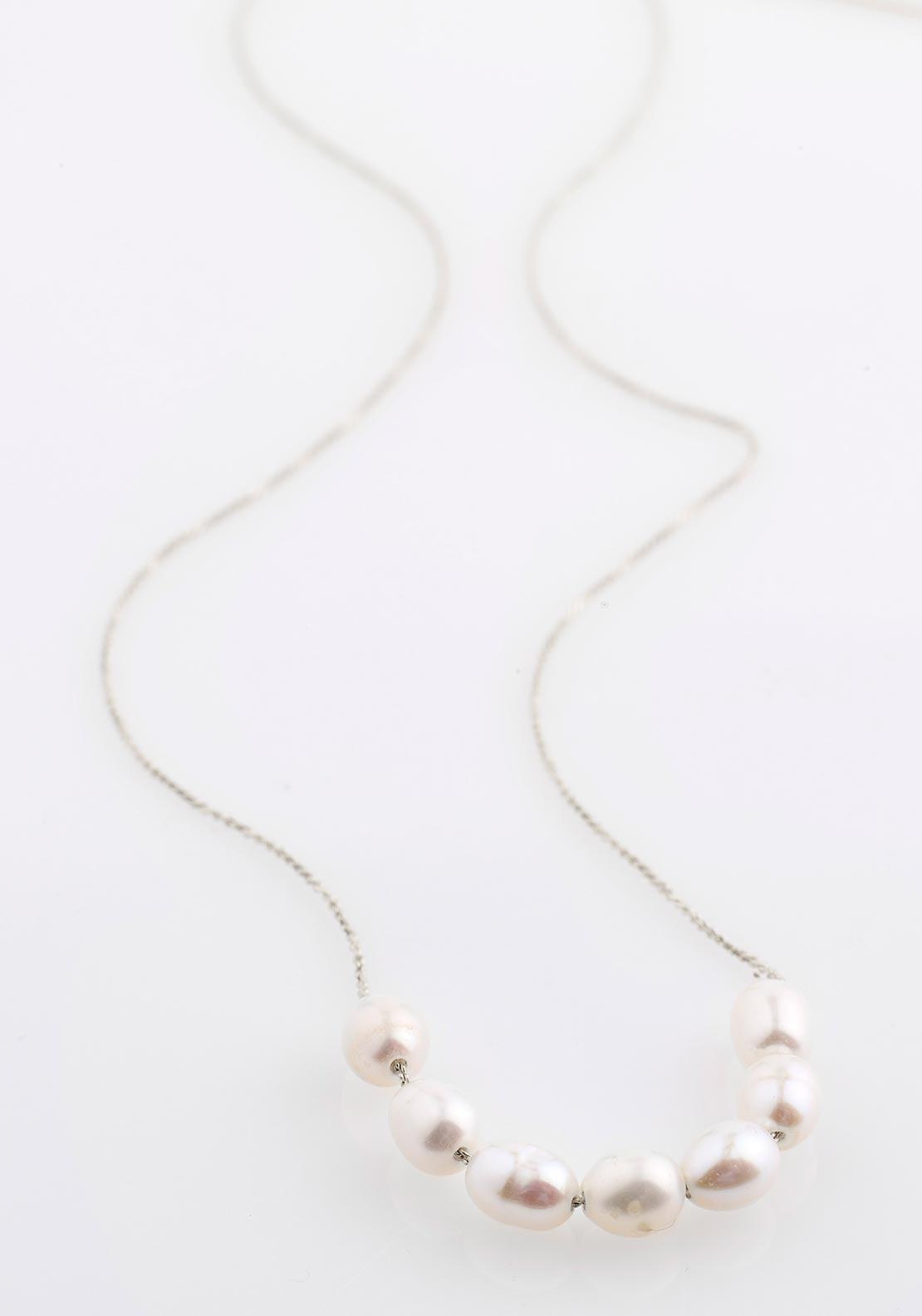 Pilgrim Chloe Freshwater Pearl Necklace, Silver