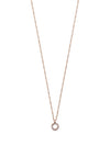 Pilgrim Tessa Crystal Ring Necklace, Rose Gold