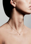 Pilgrim Tessa Crystal Ring Necklace, Rose Gold