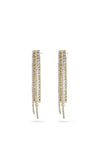 Pilgrim Rachel Long Crystal Drop Earrings, Gold