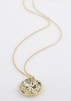 Pilgrim Gerda Crystal Compass Necklace, Gold