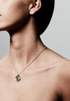 Pilgrim Gerda Crystal Compass Necklace, Gold